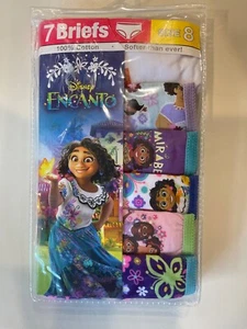 NWT DISNEY ENCANTO GIRLS 7 BRIEFS, Size 8,  - Picture 1 of 3