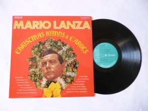 MARIO LANZA ~ CHRISTMAS HYMNS AND CAROLS ~ NrM/EX+ ~ 1969 UK FESTIVE VINYL LP - Picture 1 of 10