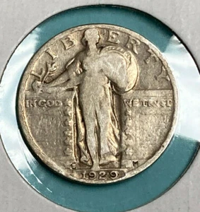 1929 S Standing Liberty Quarter ~ Old United States Silver Coin ~ #1 - Picture 1 of 5