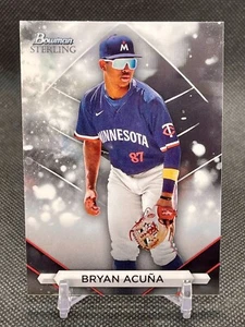 2023 Bowman Sterling Bryan Acuna Prospect Sterling Base TWINS - Picture 1 of 2