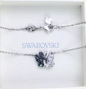 NEW 100% Authentic SWAROVSKI Rhodium Black White Swan Pendant Necklace 5705721 - Picture 1 of 5