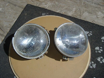 PAR DE FAROS CON ADAPTADORES PARCIALES DATSUN 620 PICKUP 1972 Foto 1 de 2