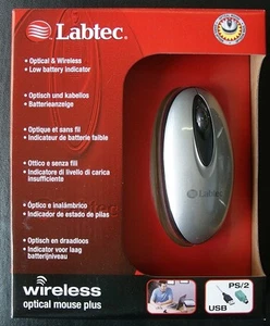 Labtec Ratón inalámbrico óptico con 2 conexión PS / 2 o USB  - Imagen 1 de 2