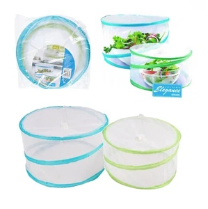 Large Set Of 2 Pop Up Food Covers Mesh Collapsible Net Protector Picnic Kitchen - Picture 1 of 10
