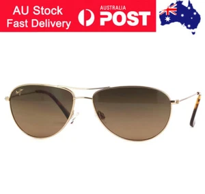 Sale ! Maui Jim Sea House Polarized Sunglasses Gold / Bronze LENS HS772 - Picture 1 of 8