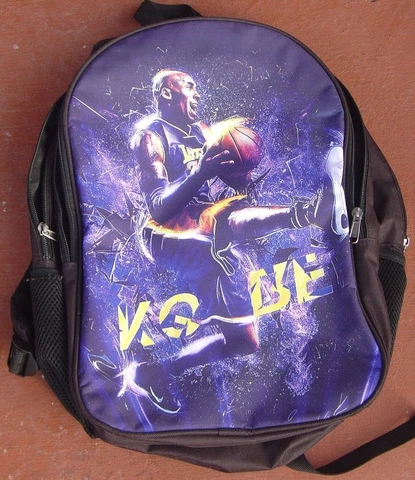 Vtg Kobe Bryant Los Angeles La Lakers Bookbag Book Bag Backpack Cover