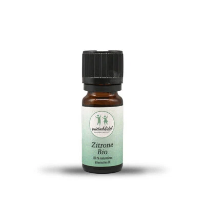 QUIETSCHFIDEL GESUNDHEIT UND MEHR GMBH Zitrone Öl Bio Ätherische Öl - naturrein 10 ml (Glasflasche)