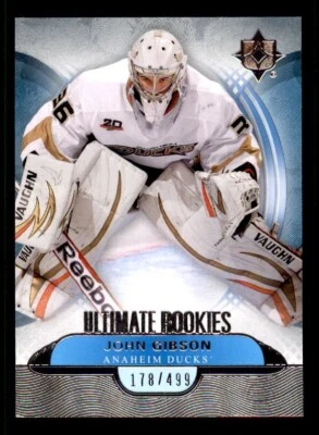2013-14 Ultimate Collection #116 John Gibson Rookie #178/499 - Image 1 of 2