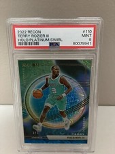 2022-23 Panini Recon #2/3 Terry Rozier III Holo Platinum Swirl PSA 9