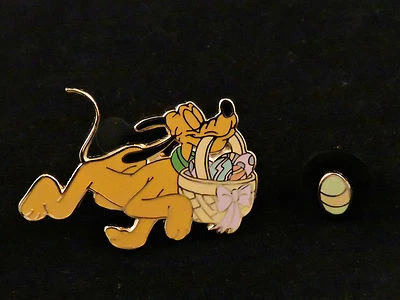Набор пасхальных булавок Disney Pluto с пасхальными яйцами и корзиной 2001 LE 2400 - Изображение 1 из 4