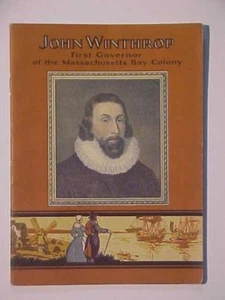 SELTENES ALTES ANTIKES JOHN MINTHROP MASSACHUSETTS GOVERNER BUCH VINTAGE ORIGINAL 1929 - Bild 1 von 9
