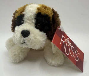Russ Flopples Bango Welpe Hund Sitzsack Plüschtier Stofftier Klein 4 Zoll - Bild 1 von 12
