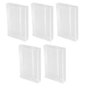  5 Pcs Tape Display Case Cassette Holder Storage Audio Boxes Cases - Picture 1 of 12