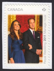 ROYAL WEDDING = CUT stamp from booklet = Canada 2011 #2466 MNH - Bild 1 von 1