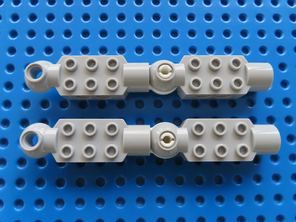 Lego 4 x Stein 2x3 Gelenk Rotation 47454 + 47455 neu hellgrau weiß= 2 Paar - Bild 1 von 1