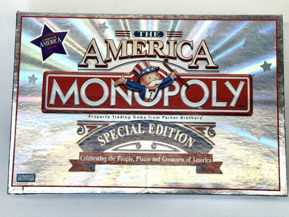 Monopoly The America Special Edition COMPLETE Parker Brothers 2002 USA - Image 1 of 4