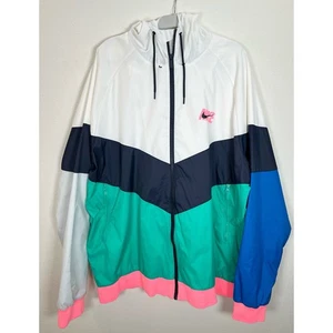 Chaqueta NIKE Windrunner Para Hombre Talla XXL 2XL South Beach Colorway Con Capucha Cremallera Completa - Imagen 1 de 8