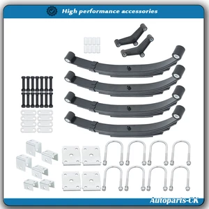6000lb Tandem Trailer Axle Suspension Kit Leaf 3000# Spring U-bolt/Hanger Kit - Picture 1 of 11
