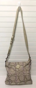 Bolso Bandolera Ajustable Coach Púrpura Dorado Tartán Cuadros F17473 - Imagen 1 de 12