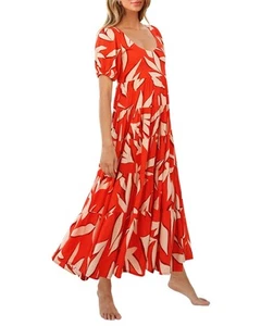 Casual Short Sleeve Summer Dresses for Women Floral Maxi Dresses Wedding Gues... - Picture 1 of 7