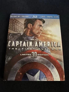Captain America The First Avenger Limited 3D Combo Blu-Ray DVD SlipCover. Read! - Picture 1 of 6