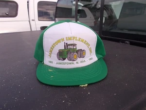 Vintage 1983 Jamestown North Dakota John Deere Tractor Dealer Snapback Cap 8850 - Picture 1 of 7