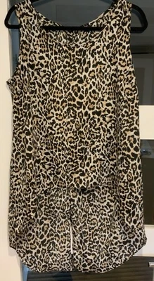 Animal Print Blouse Women By Primark Size 14, Brown, Pre Loved - Image 1 of 2
