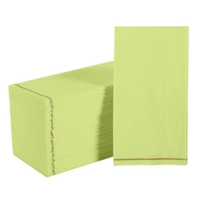 112 Pack Dinner Napkins, Disposable, Premium 3 Ply Paper, Rectangular, Decora... - Picture 1 of 6
