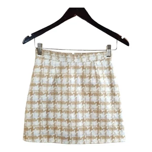 Goodnight Macaroon Houndstooth A-line Mini Skirt Academia Preppy Women's S - Picture 1 of 6