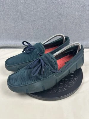 SAPATOS DE BANHO BARCO DECK BORRACHA ADERENTE MASCULINO TAMANHO 8 AZUL-PETRÓLEO SLIP ON MOCASSINS CAMUFLADOS - Imagem 1 de 4