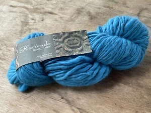 Merino Wool Yarn Hank by Plymouth Haciendo Soft Roving Blue 109 yards Color 115 - Picture 1 of 4