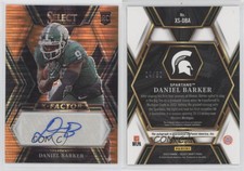 2023 Panini Select Draft Picks Orange Pulsar Prizm /30 Daniel Barker Auto