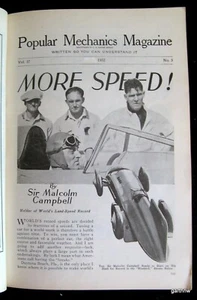 AUTOMOBILE LAND SPEED RECORD 1932 PICTORIAL by SIR MALCOLM CAMPBELL * BLUEBIRD - Picture 1 of 2