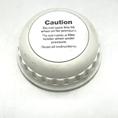 Máquina de café espresso Krups 963 963A 963B tapa/tapa de caldera - piezas de repuesto BLANCO Foto 1 de 4