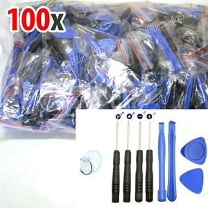 100x 9 pcs Universal Repair Tools Kit For Repairing Mobile Phone iPad - Picture 1 of 2