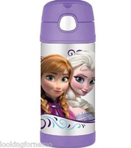 DISNEY FROZEN Thermos Bottiglia Bambini12oz Isolata Funtainer Paglia Bottiglia Scuola - Foto 1 di 1