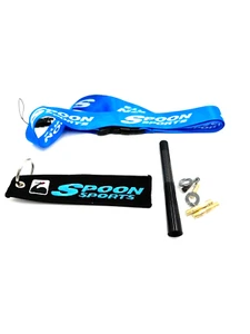 Black Universal 4.7" Carbon Fiber Car Antenna fit HONDA ACURA DC2 EK9 EG6 DC5 S2 - Picture 1 of 5