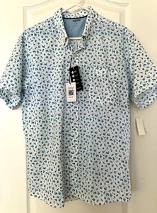 Izod Golf Polo Shirt Men's Large Party Tropical Drinks Print Classic Fit NEW - Picture 1 of 8