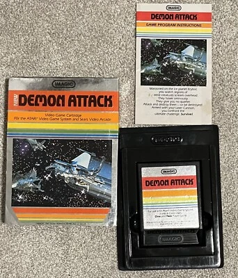 Imagic BOXED Demon Attack 1982 ATARI 2600 VIDEO GAME CARTRIDGE VCS W/ Manual - Image 1 of 4