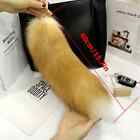 28" 39"47" Long Real Natural Silver Fox Fur Tail Keychain Cosplay Toys Pendant.