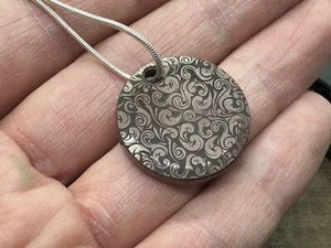 Dark VICTORIA engraved Copper PENDANT Keychain - Picture 1 of 3