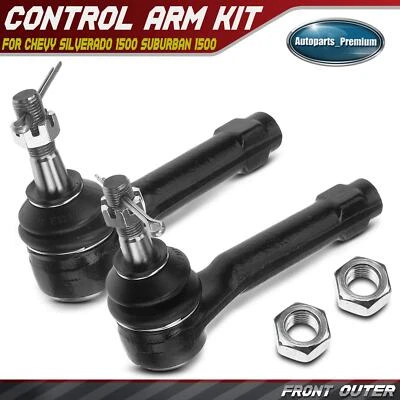 2x Outer Tie Rod End for Chevrolet Silverado 1500 99-06 Suburban 1500 Tahoe GMC - Image 1 of 4