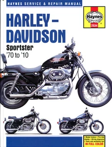 Manual de Servicio Instrucciones Harley-Davidson Sportster XL, XLH & C 1970-2013 - Bild 1 von 1