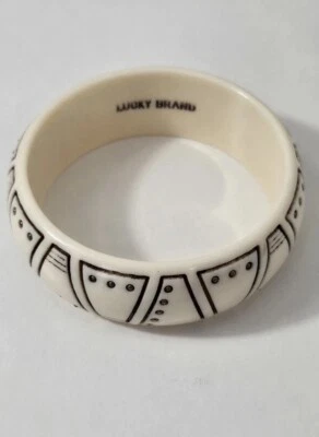 Lucky Brand Bangle Bracelet Southwestern Style Geometric Design - Image 1 of 4