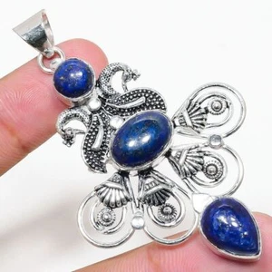 Colgante de joyería de plata de ley 925 hecho a mano con piedras preciosas... - Imagen 1 de 1