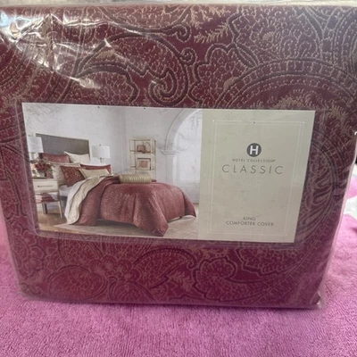 Hotel Collection Classic Regal Paisley Red King Duvet Cover - Image 1 of 2