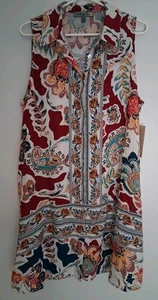 Figueroa& Flower Women’s Button Down Shirt Dress Size XL NWT Linen Blend - Picture 1 of 3