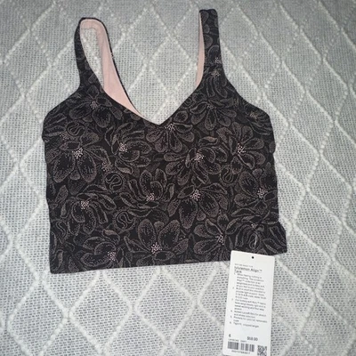 Tanque Lululemon Align tamanho 6 DMP1 estampa marrom/rosa - Imagem 1 de 3