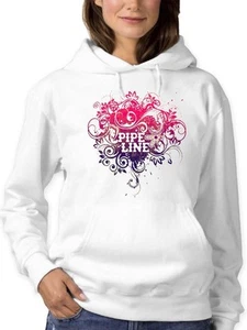 Pipeline Waveflower Floral Graphic Design - Women's Hoodie - Picture 1 of 13