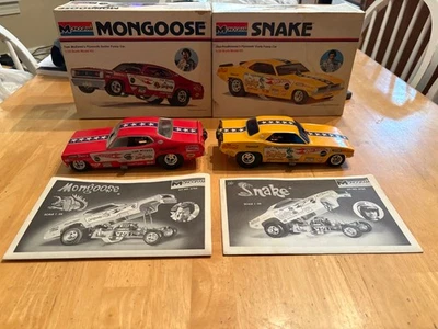 1970 Monogram MONGOOSE Tom McEwen Monogram SNAKE Don Prudhomme Funny Cars - Image 1 of 4